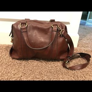 Merona large tote messenger bag